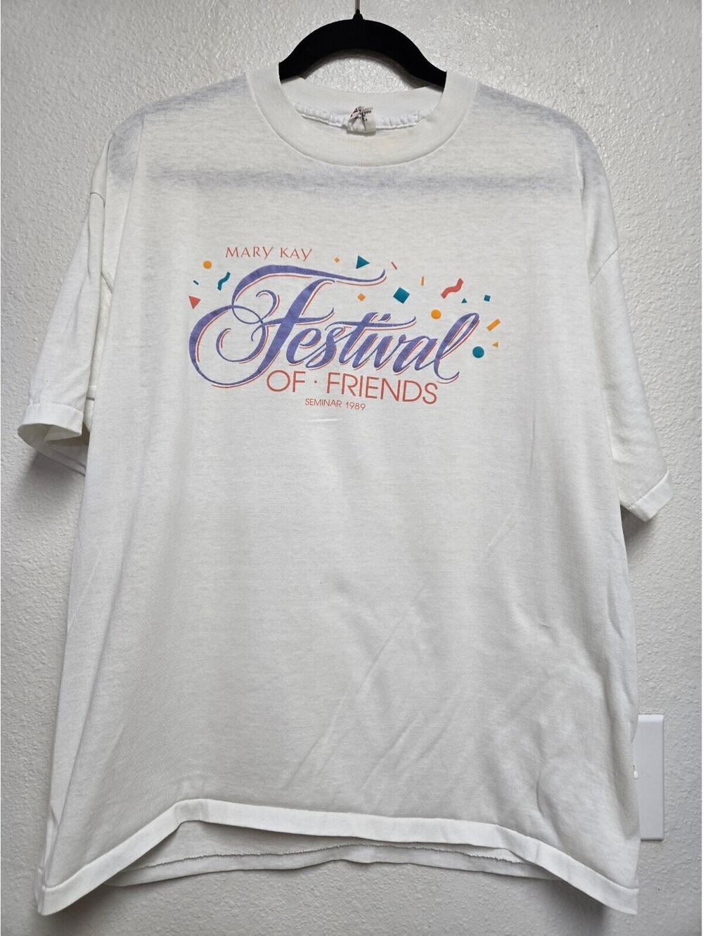 Vintage 1989 Mary Kay Festival Of Friends Seminar TShirt XL Belton Single Stitch